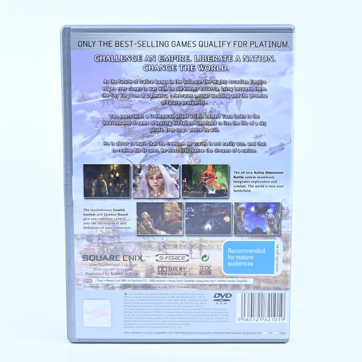 Final Fantasy XII - Sony Playstation 2 / PS2 Game + Manual - PAL - MINT DISC!