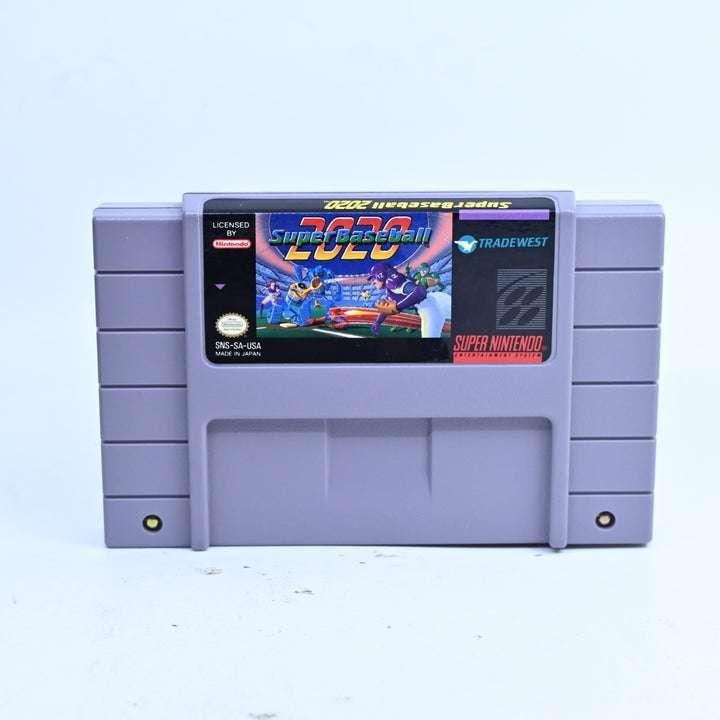 Super Baseball 2020 - Super Nintendo / SNES Boxed Game - NTSC-U/C