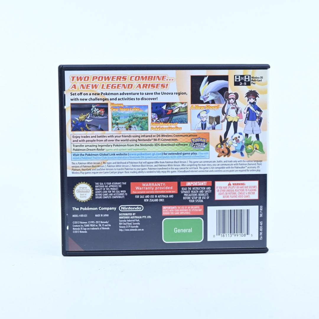 Pokemon White 2 - Nintendo DS Game - AUS PAL + Manual - FREE POST!