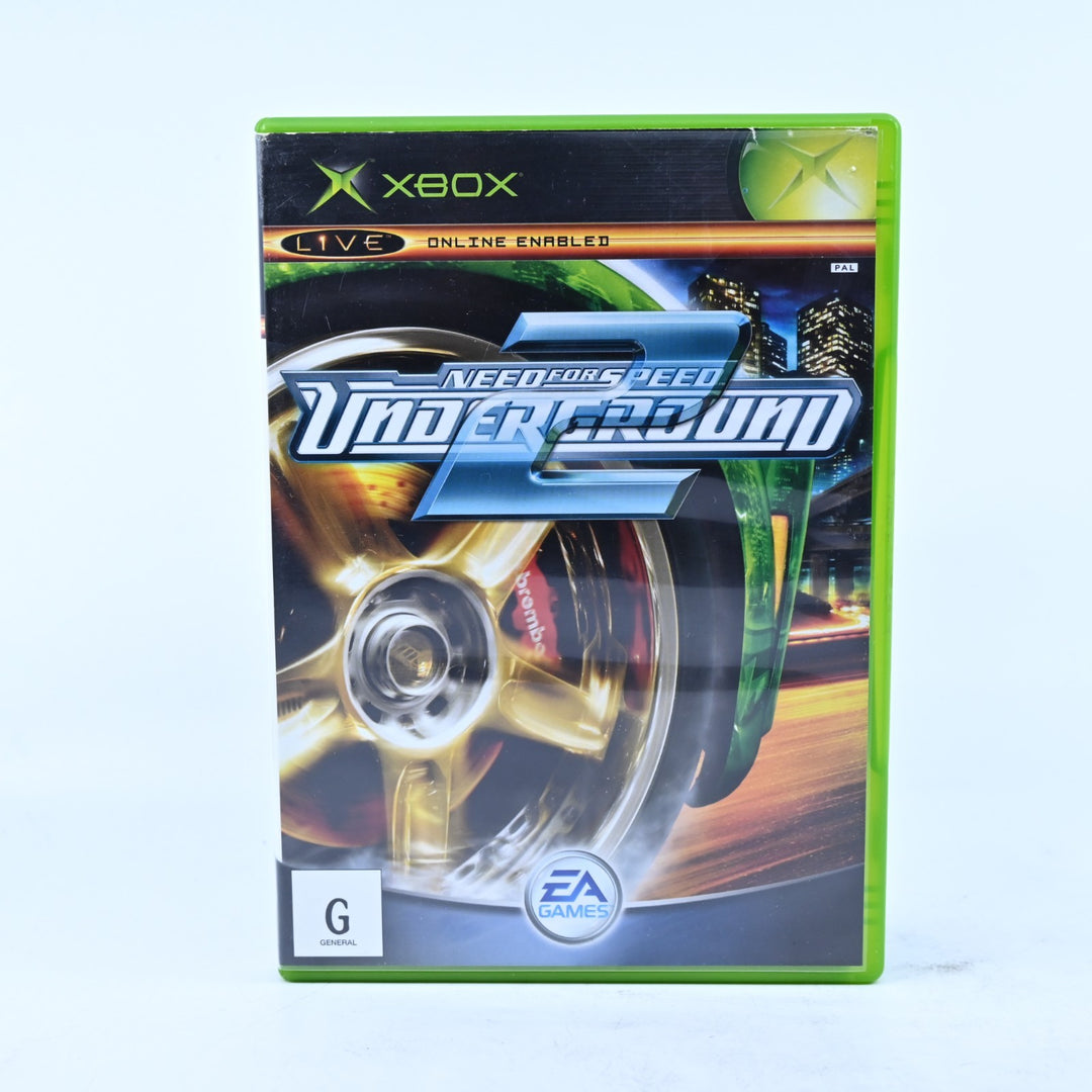 Need for Speed Underground 2 - Original Xbox Game + Manual - PAL - MINT DISC!
