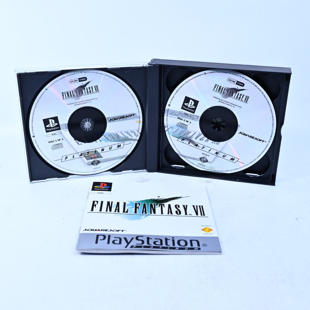 Final Fantasy VII - Sony Playstation 1 / PS1 Game + Manual - PAL - MINT DISC!