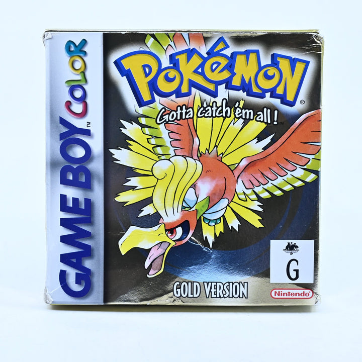 Pokemon Gold Version - Nintendo Gameboy Color Boxed Game - PAL - NEW BATTERY!
