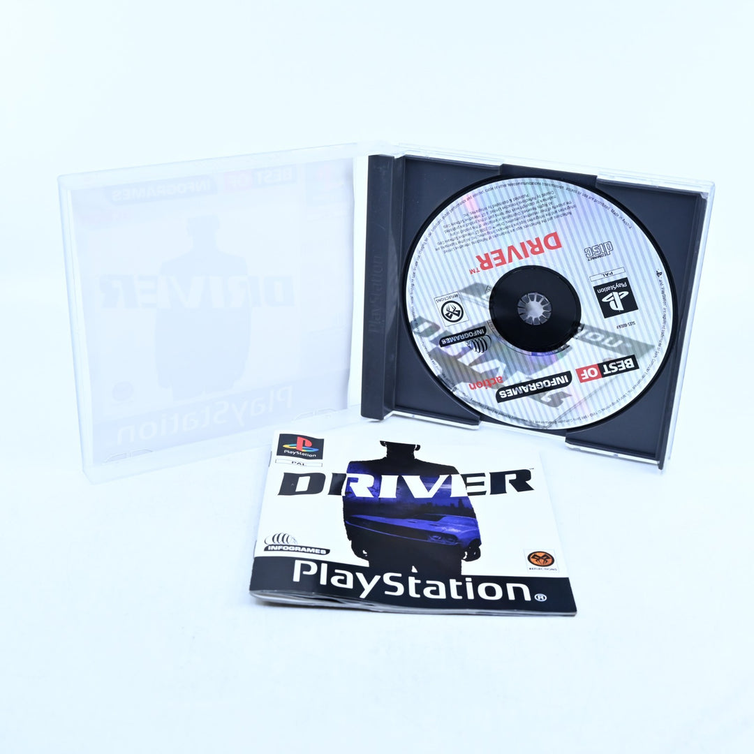 Driver - Sony Playstation 1 / PS1 Game + Manual - PAL - MINT DISC!
