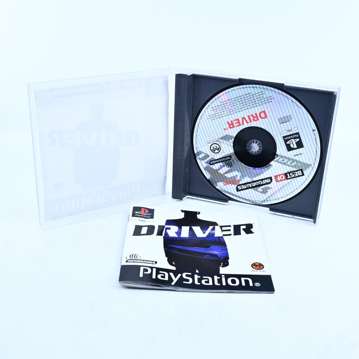 Driver - Sony Playstation 1 / PS1 Game + Manual - PAL - MINT DISC!