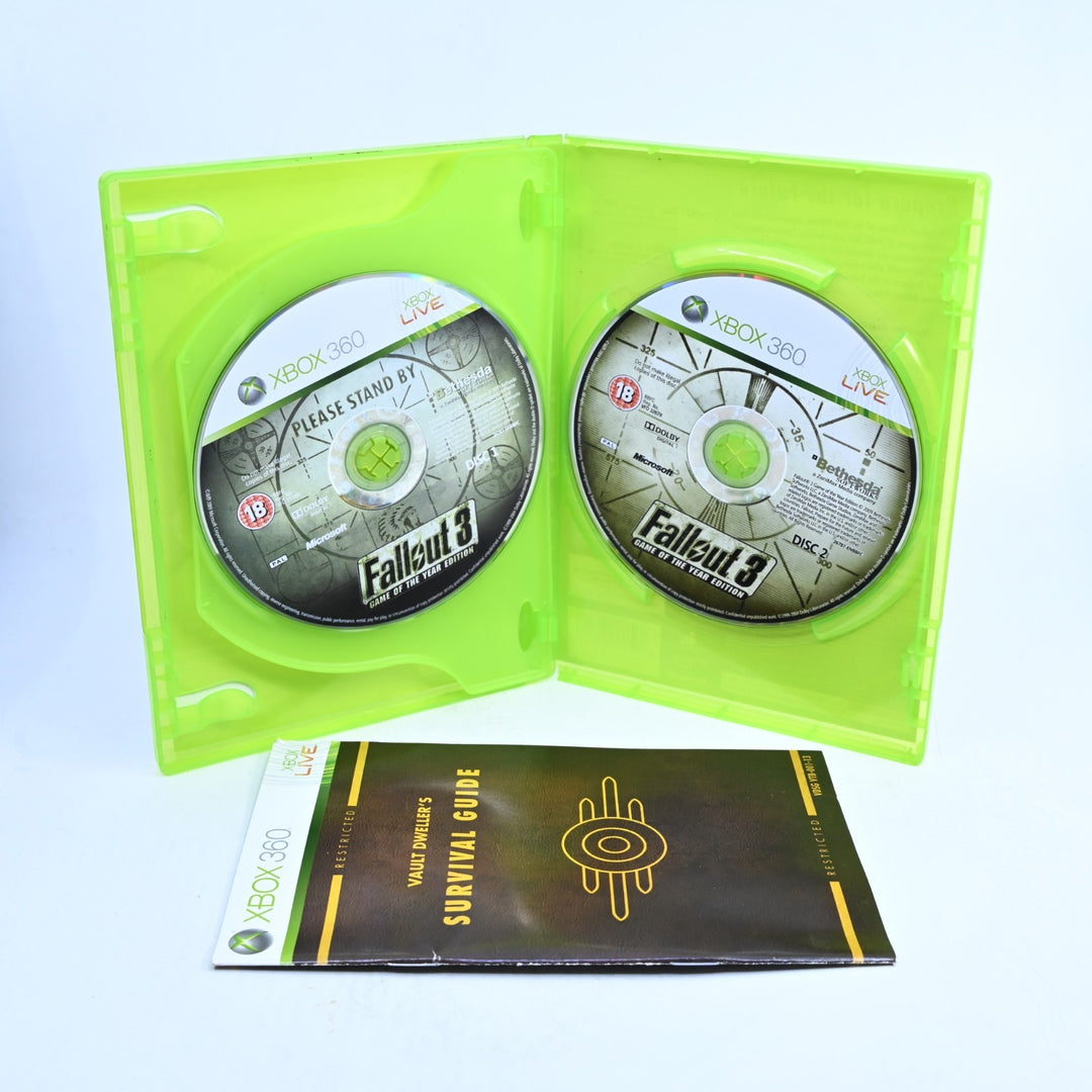 Fallout 3 - GOTY Edition - Xbox 360 Game + Manual - PAL - MINT DISC!