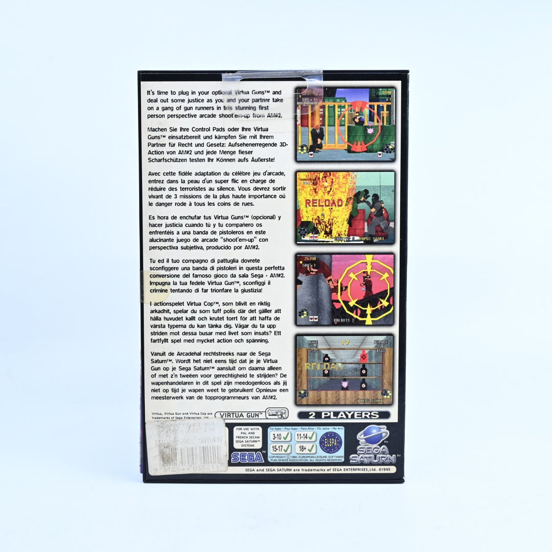 Virtua Cop - Sega Saturn Game + Manual - PAL - MINT DISC!