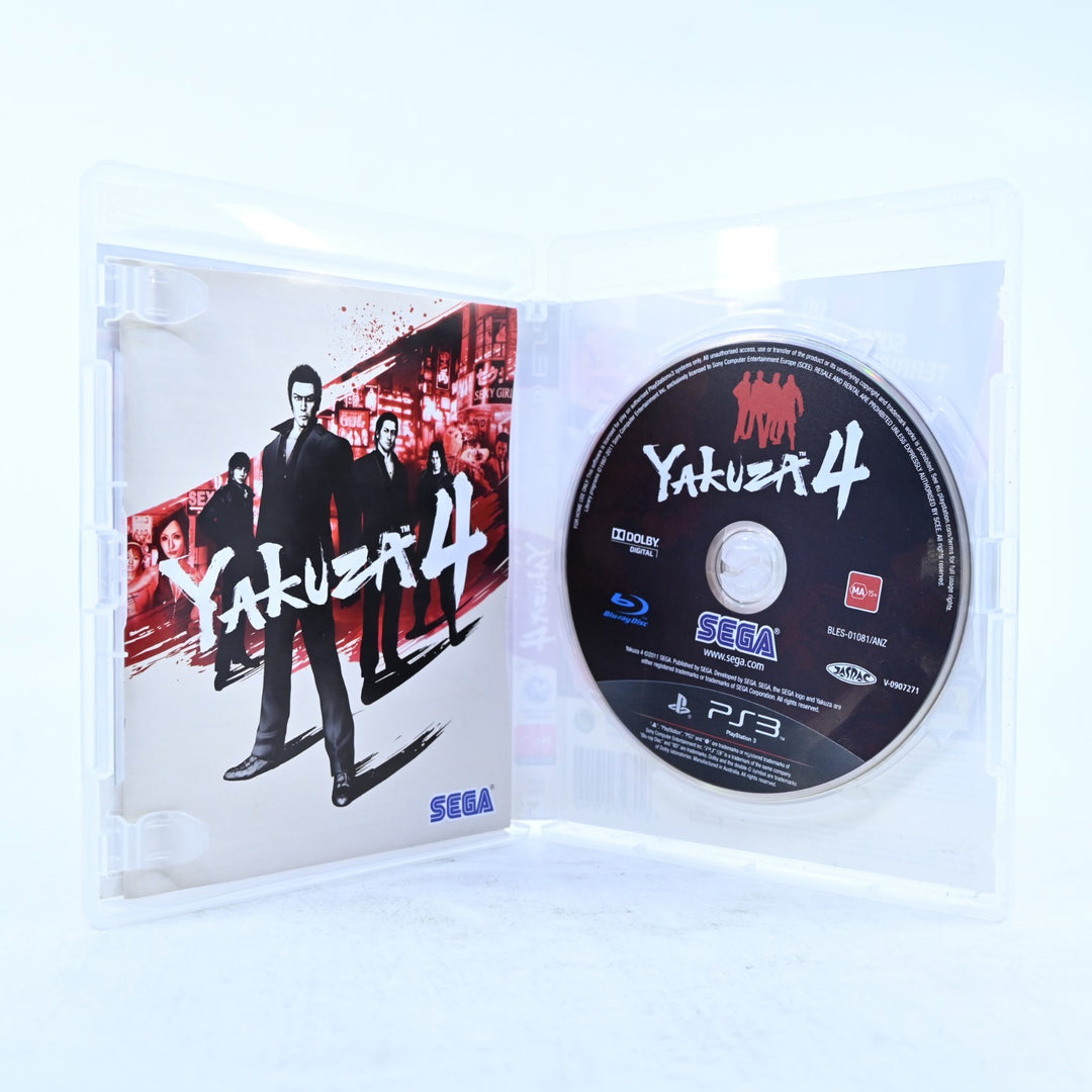 Yakuza 4 - Sony Playstation 3 / PS3 Game + Manual - MINT DISC!
