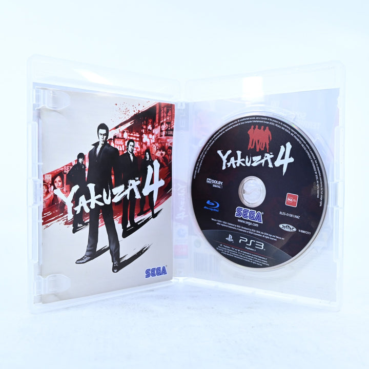Yakuza 4 - Sony Playstation 3 / PS3 Game + Manual - MINT DISC!