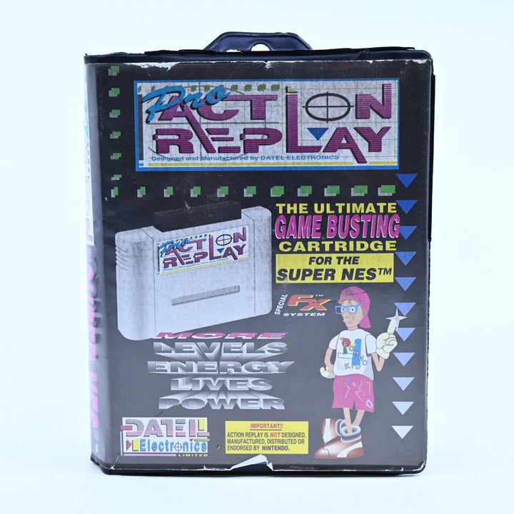 Boxed Datel Electronics Pro Action Replay + FX for the SNES - SNES Accessory