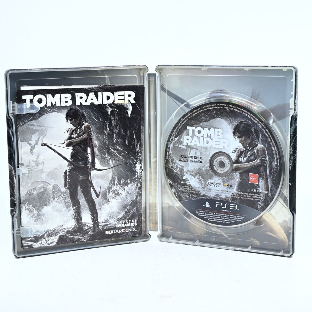 Tomb Raider + Steelbook - Sony Playstation 3 / PS3 Game + Manual - FREE POST!