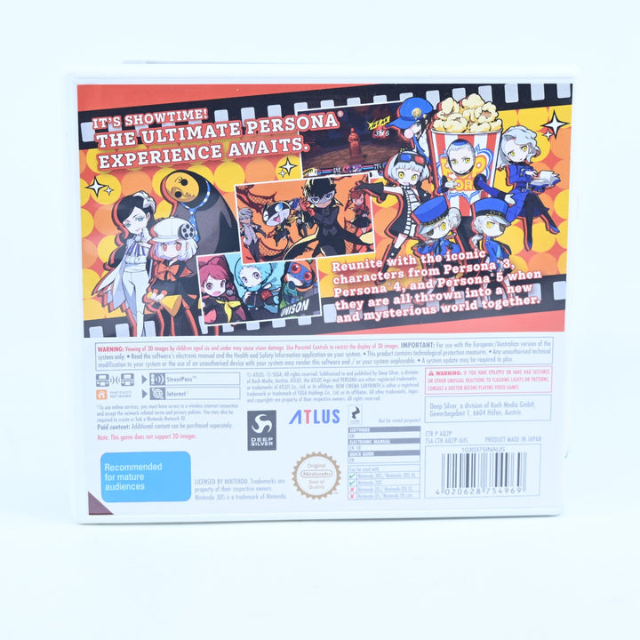 Persona Q2: New Cinema Labyrinth - Nintendo 3DS Game - PAL + Manual