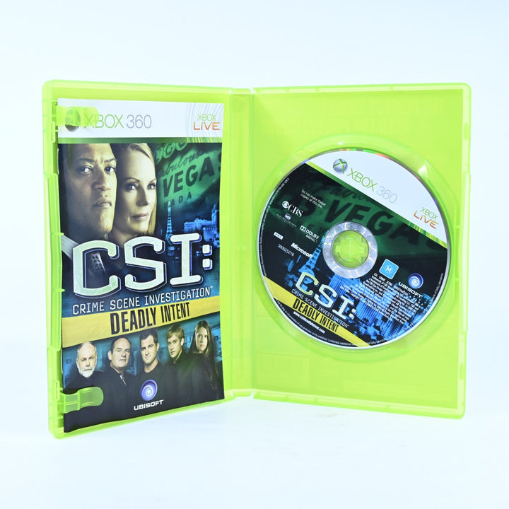 CSI: Crime Scene Investigation: Deadly Intent - Xbox 360 Game + Manual - PAL