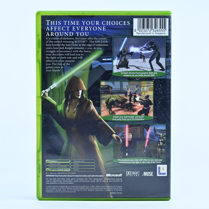 Star Wars: Knights of the Old Republic II The Sith Lords - Xbox Game + Manual