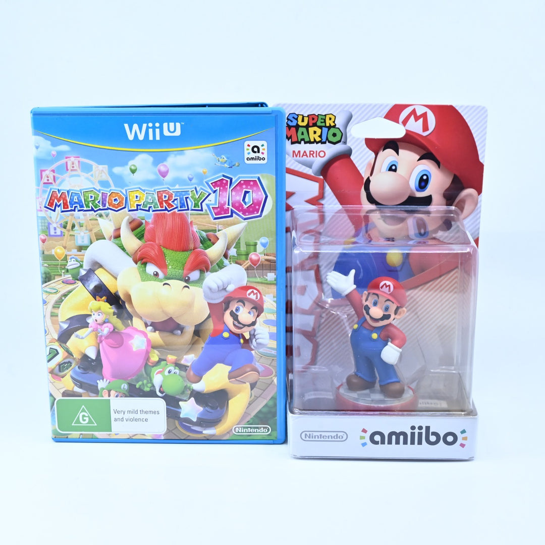 Mario Party 10 + Mario Amiibo - Nintendo Wii U Game - PAL - FREE POST!