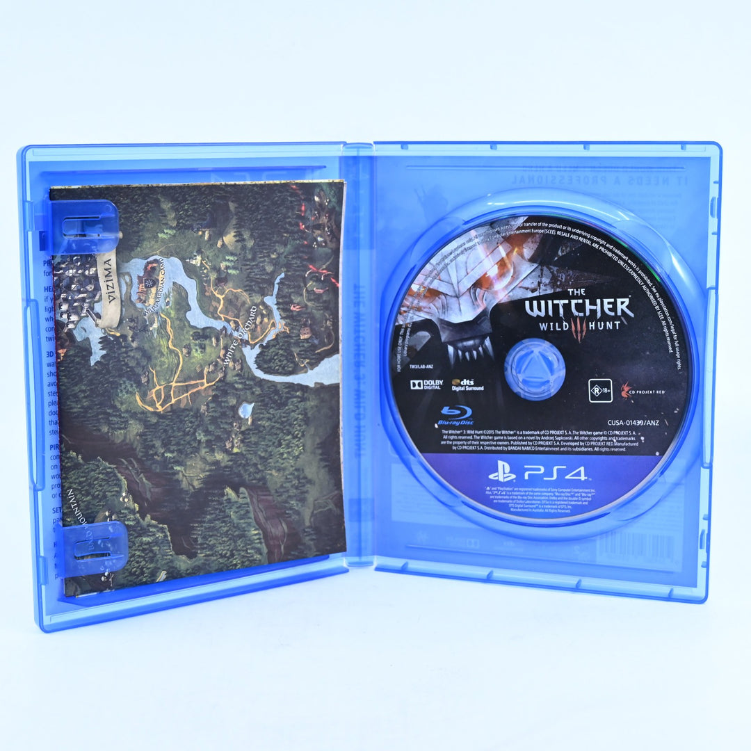 The Witcher 3: Wild Hunt - Sony Playstation 4 / PS4 Game + Map - MINT DISC!