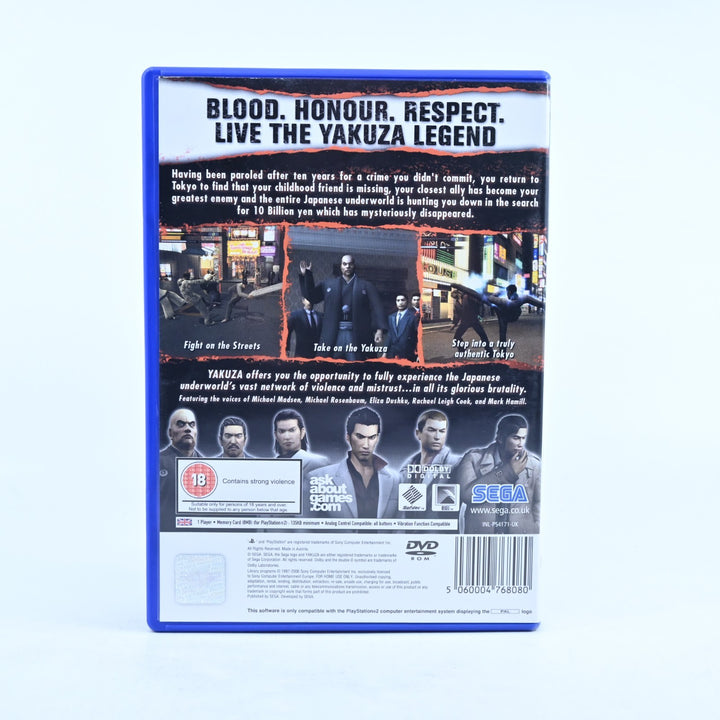 Yakuza - Sony Playstation 2 / PS2 Game + Manual - PAL - MINT DISC!