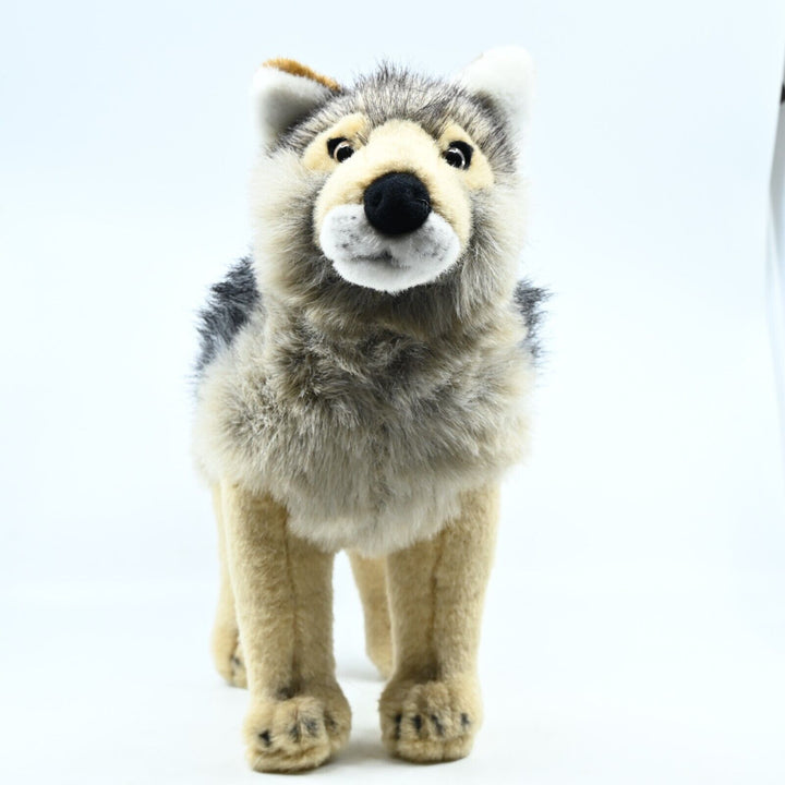 Grey Wolf with Brown Eyes - K & M International 2001 - Toy