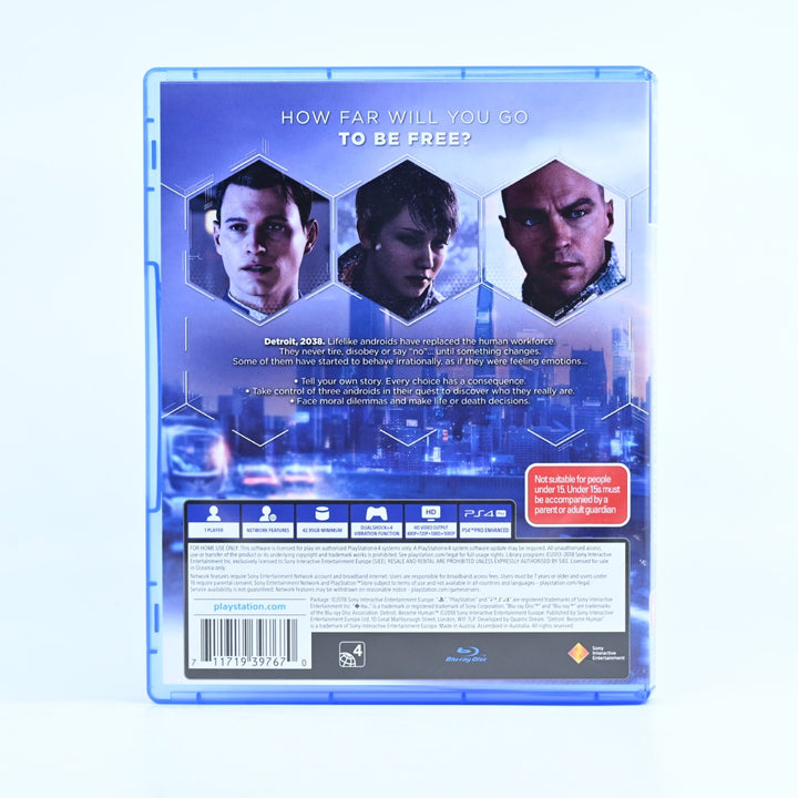AS NEW! Detroit: Become Human - Sony Playstation 4 / PS4 Game - FREE POST!