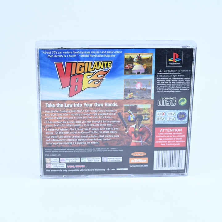 Vigilante 8 - Sony Playstation 1 / PS1 Game + Manual - PAL - MINT DISC!