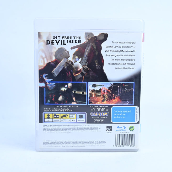 Devil May Cry 4 - Sony Playstation 3 / PS3 Game + Manual - MINT DISC!