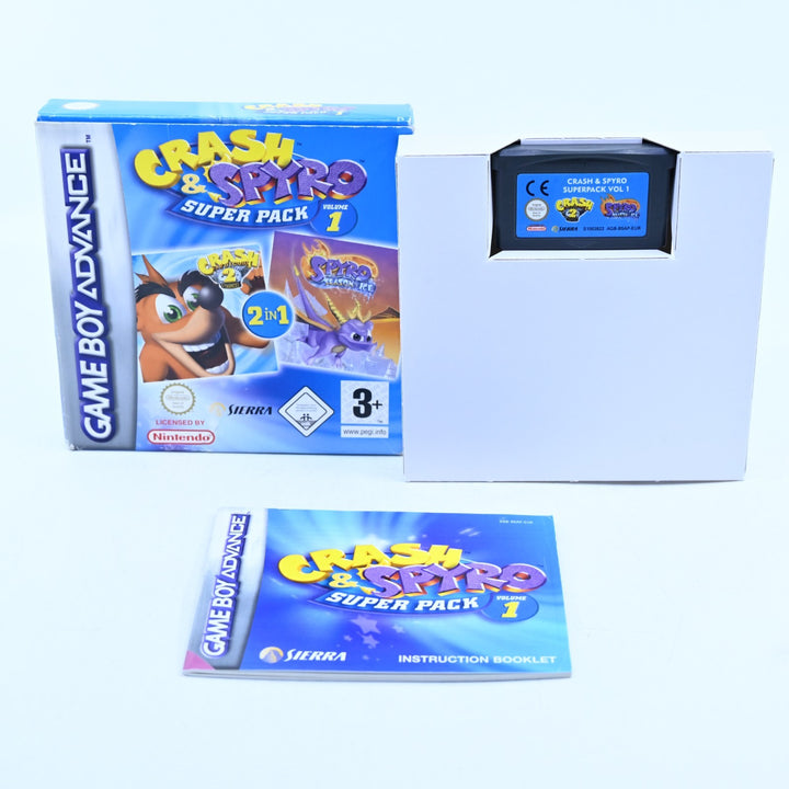 Crash & Spyro Super Pack Volume 1 - Nintendo Gameboy Advance / GBA Boxed Game