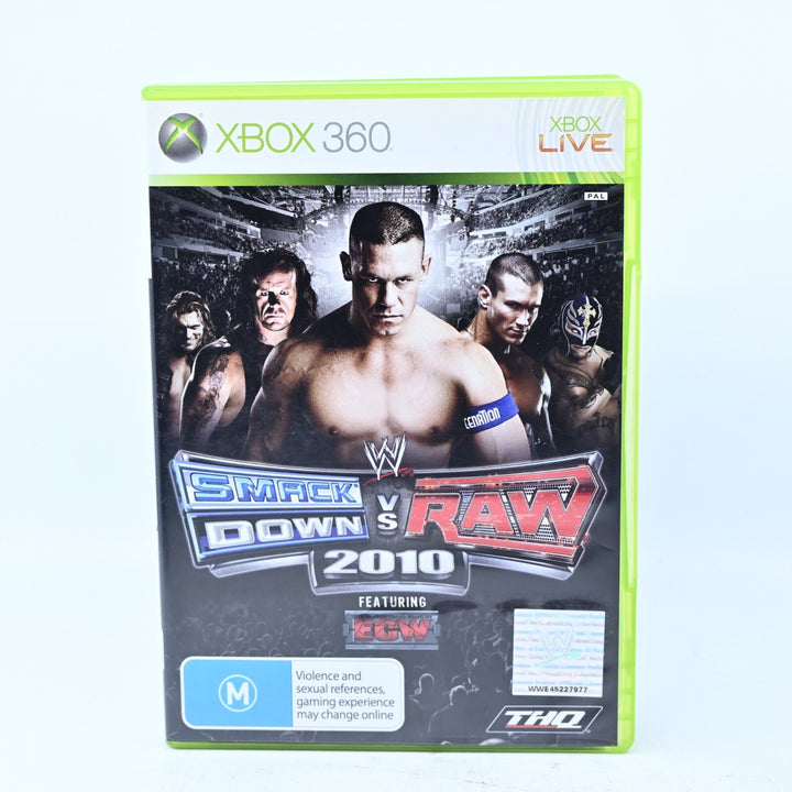 WWE SmackDown vs. Raw 2010 - Xbox 360 Game + Manual - PAL - MINT DISC!