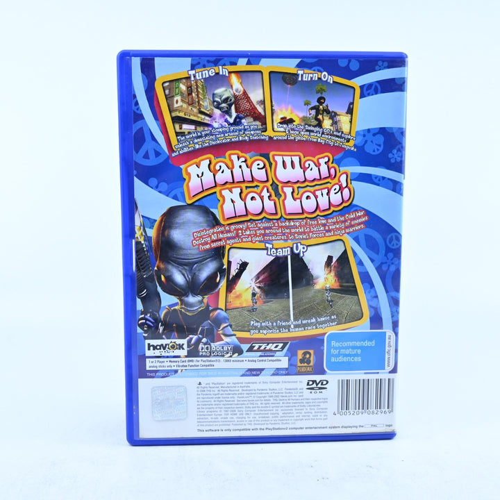 Destroy All Humans! 2 - Sony Playstation 2 / PS2 Game + Manual - PAL