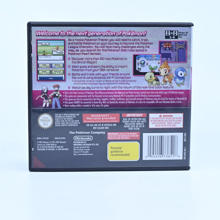 Pokemon Pearl - Nintendo DS Game - AUS PAL + Manual - FREE POST!