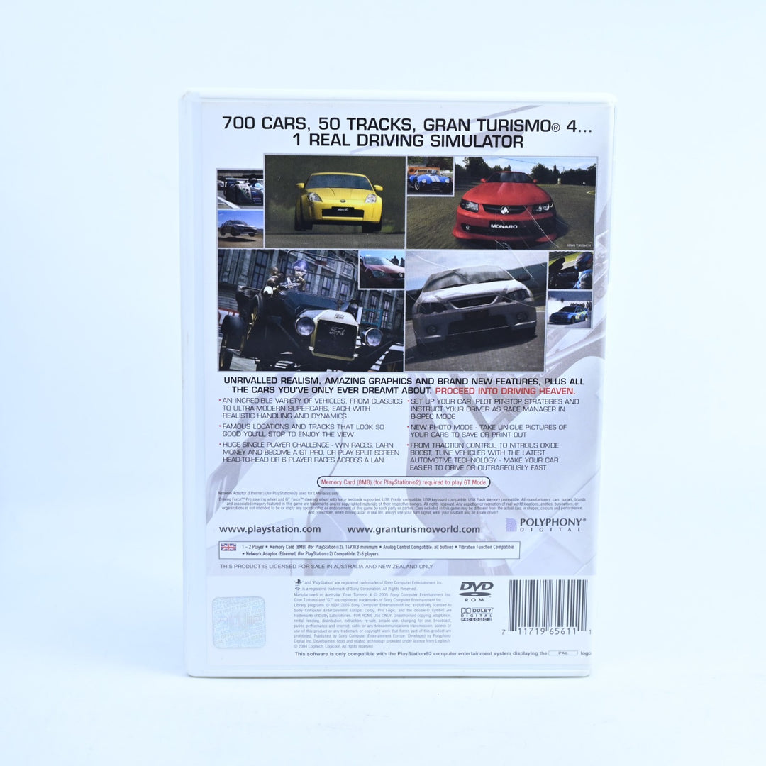 Gran Turismo 4 - Sony Playstation 2 / PS2 Game + Manual - PAL