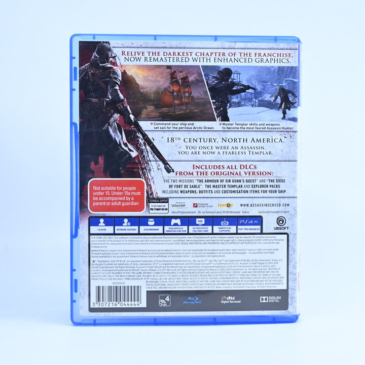 Assassins Creed Rogue - Remastered - Sony Playstation 4 / PS4 Game - MINT DISC!