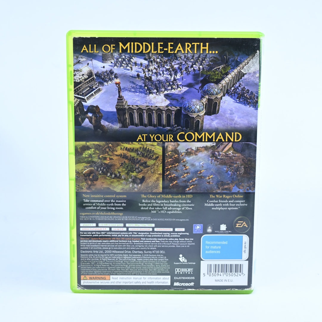 Lord Of The Rings The Battle For Middle Earth II - Xbox 360 Game + Manual - PAL
