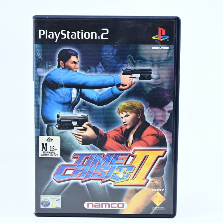 Time Crisis II 2 - Sony Playstation 2 / PS2 Game + Manual - PAL - MINT DISC!