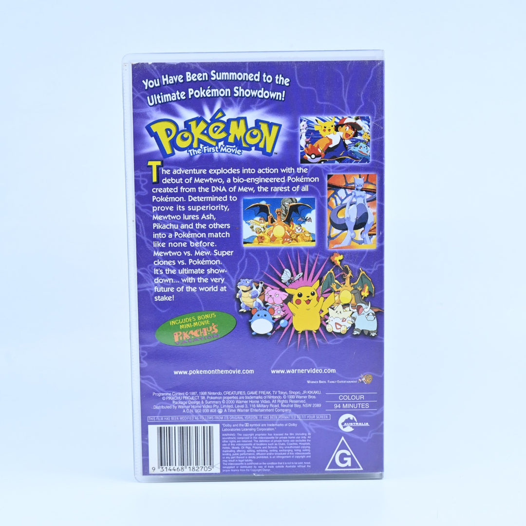 Pokemon The First Movie - Mewtwo VS Mew - VHS Tape