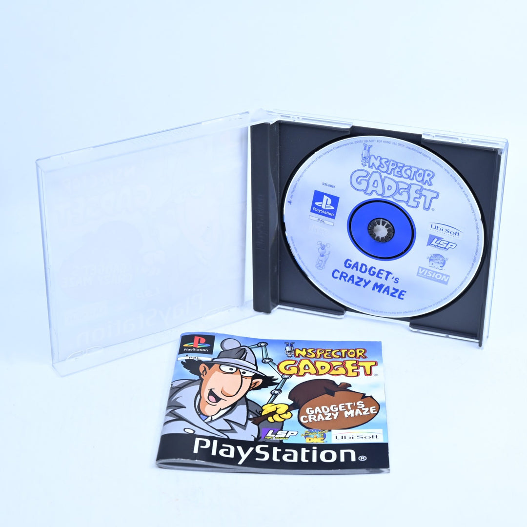 Inspector Gadget: Gadget's Crazy Maze - PS1 Game + Manual - PAL  - MINT DISC!