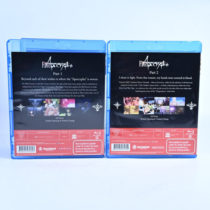 Fate/Apocrypha - Complete Parts 1&2 - Region B - Anime Blu-ray