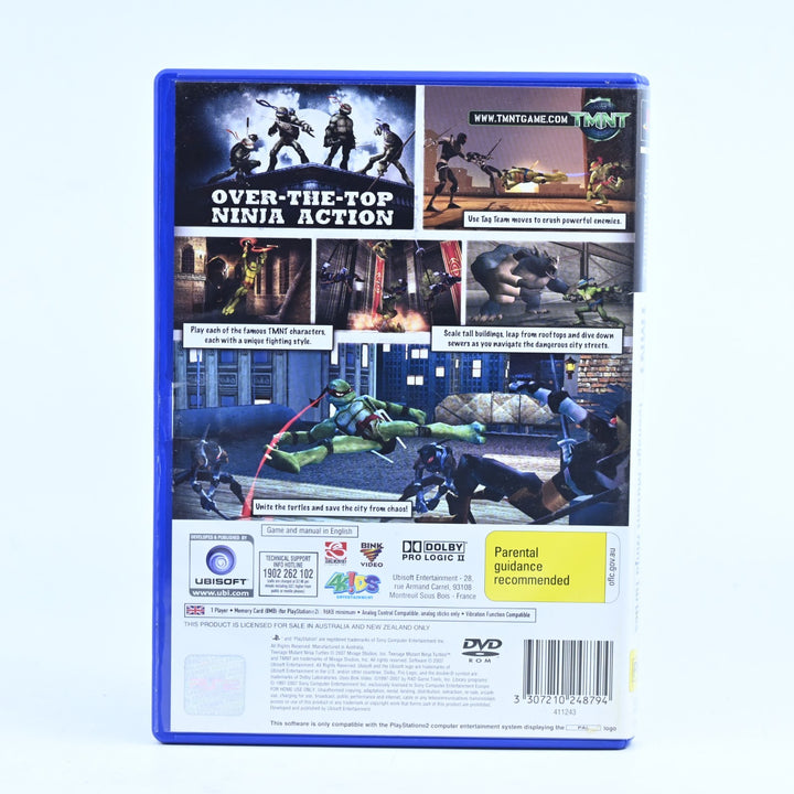 TMNT: Teenage Mutant Ninja Turtles - Sony Playstation 2 / PS2 Game + Manual