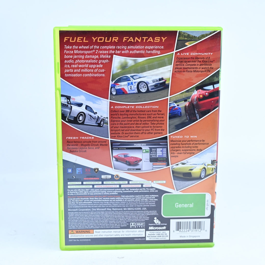 Forza Motorsport 2 - Xbox 360 Game - No Manual - PAL - MINT DISC!