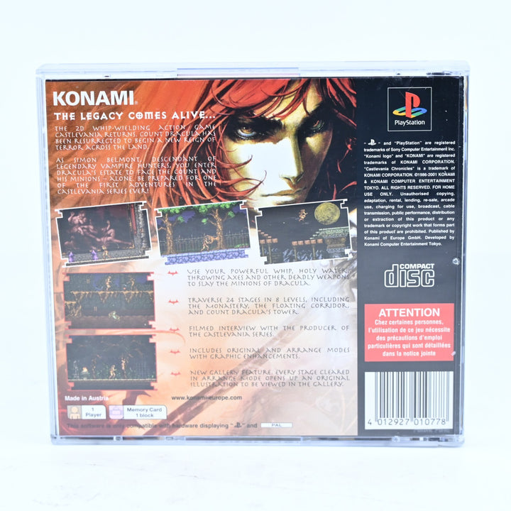 LIKE NEW! Castlevania: Chronicles - Sony Playstation 1/ PS1 Game + Manual - PAL