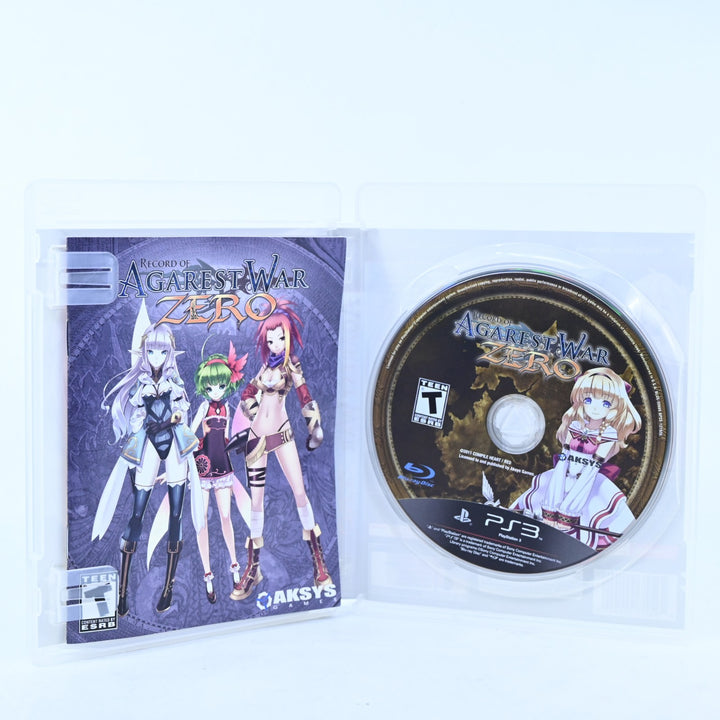 Record of Agarest War Zero - Sony Playstation 3 / PS3 Game + Manual