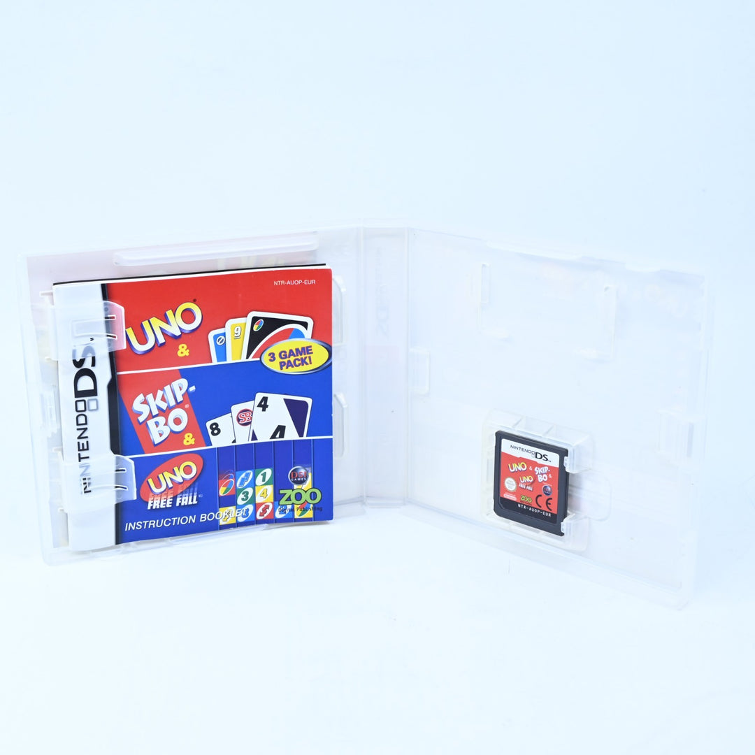 UNO & Skip-Bo & UNO Free Fall 3 Game Pack - Nintendo DS Game - PAL + Manual