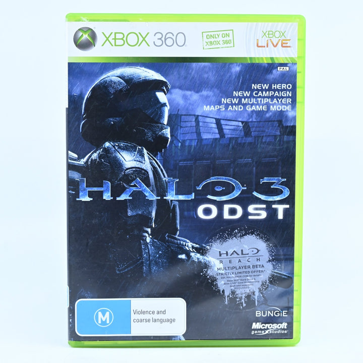 Halo 3 ODST  - Xbox 360 Game + Manual - PAL - MINT DISC!