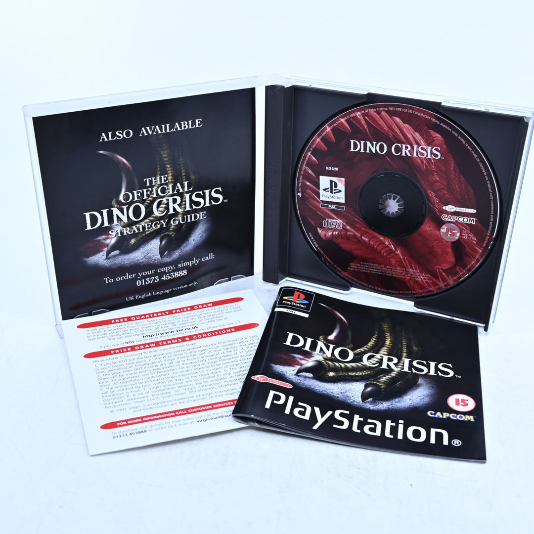 Dino Crisis - Sony Playstation 1 / PS1 Game + Manual - PAL - MINT DISC!
