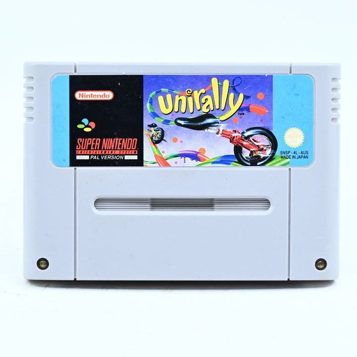 Unirally - Super Nintendo / SNES Game - PAL - FREE POST!