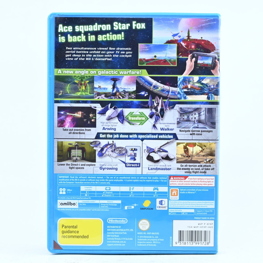 Star Fox Zero - Nintendo Wii U Game - PAL - FREE POST!