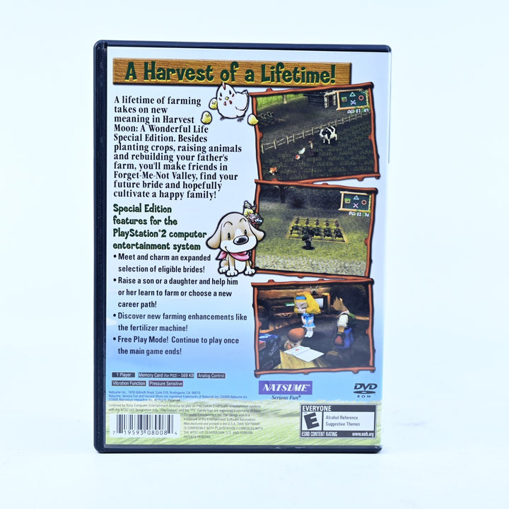 Harvest Moon: A Wonderful Life - Special Edition - PS2 Game No Manual - NTSC-U/C