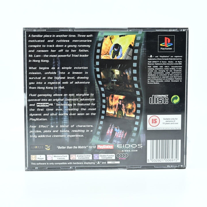 Fear Effect - Sony Playstation 1 / PS1 Game - PAL - MINT DISC! READ DESCRIPTION