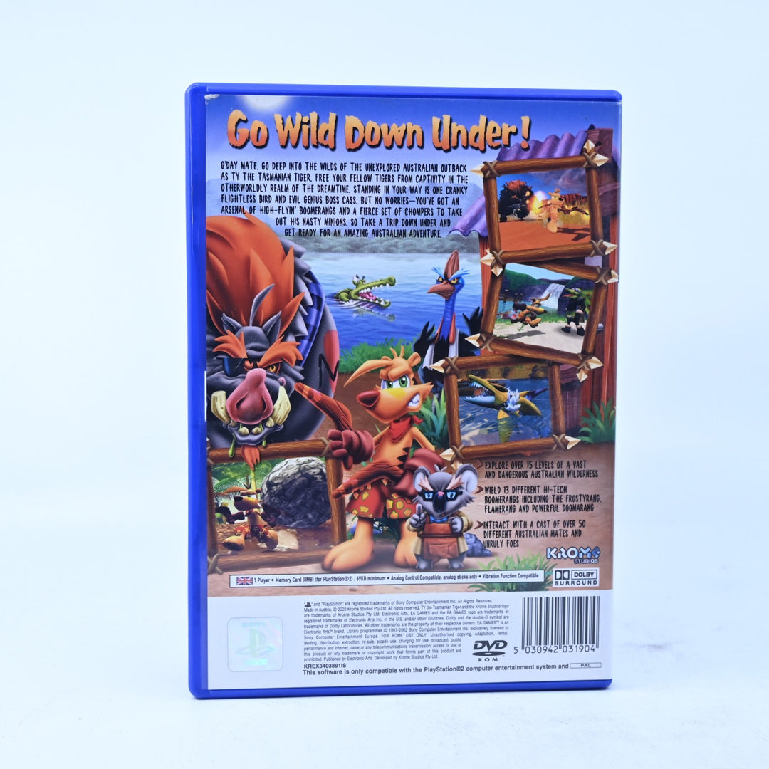 Ty The Tasmanian Tiger - Sony Playstation 2 / PS2 Game + Manual - PAL