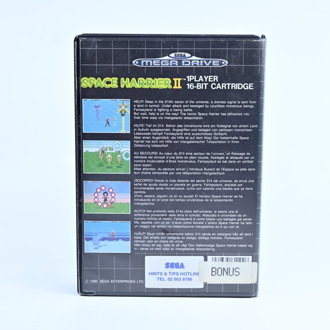 Space Harrier II - Sega Mega Drive Game + Manual - PAL - FREE POST!
