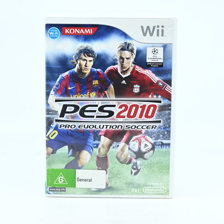 PES 2010 Pro Evolution Soccer - Nintendo Wii Game + Manual - PAL - MINT DISC!