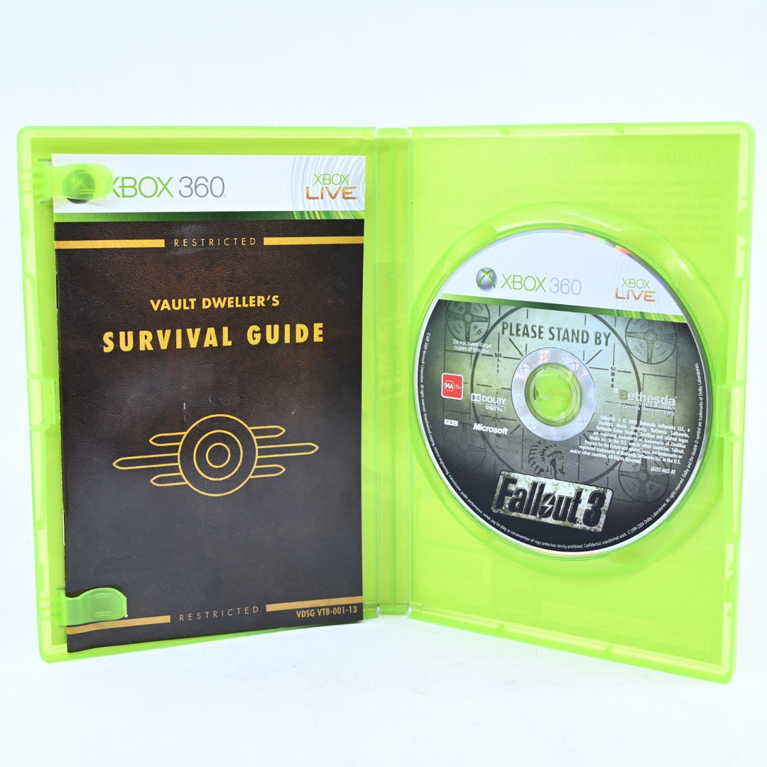 Fallout 3 - Xbox 360 Game + Manual - PAL - MINT DISC!